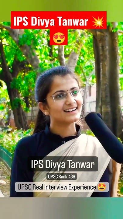 Ips Officer Divya Tanwar After Interview Experience🤔🔥👀💥viralshortupsc