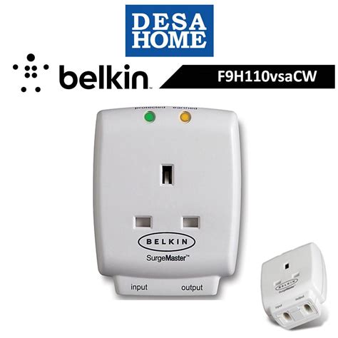 Belkin F9h110vsacw 1 Skt Wlmnt Surge Wtel Home Series 1 Outlet