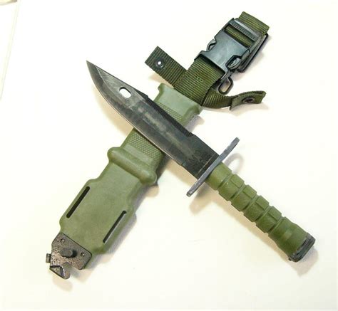 Ontario Knife M9 Bayonet Knife With Scabbard Od Color Handle New In