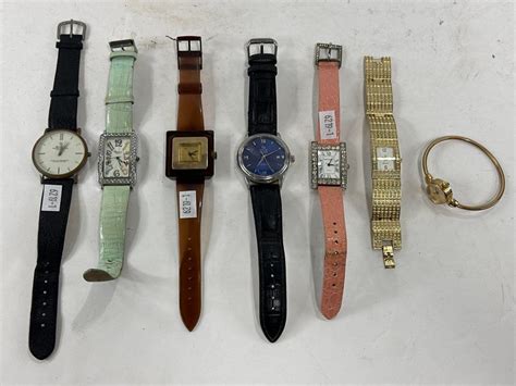 At Auction: 7 X Assorted Wristwatches, All Facsimile Examples.