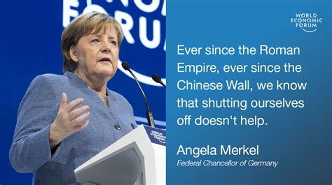 Angela Merkel At Davos We Need Global Cooperation Not Walls World