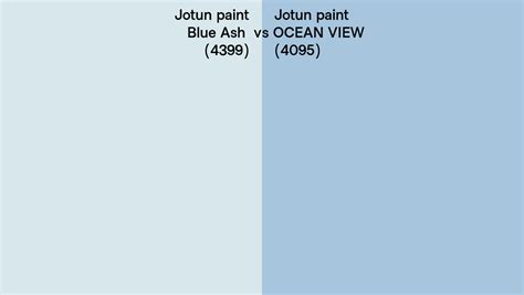 Jotun Paint Blue Ash Vs Ocean View Side By Side Comparison