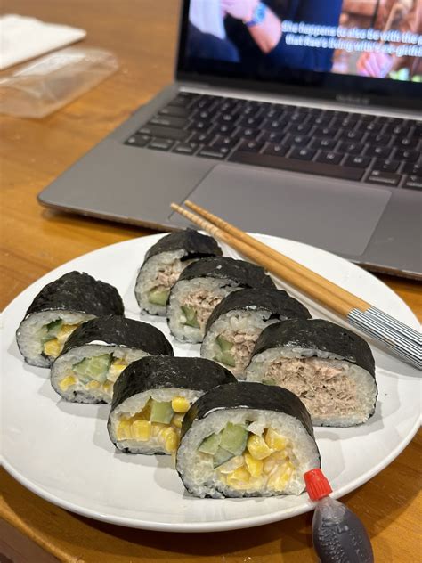 Corn And Tuna Cucumber Sushi Cook Snap Win