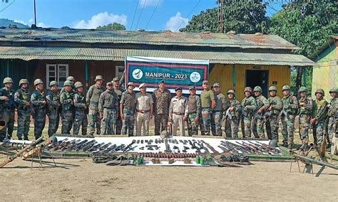 Manipur Security Forces Recover Huge Cache Of Arms Ammunition