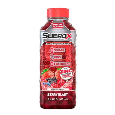 Bebida Hidratante Sabor Frutos Rojos Tropical Suerox 630 Ml