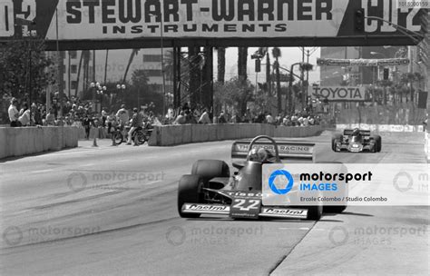 Clay Regazzoni Ensign N177 Ford Leads Hans Joachim Stuck Brabham