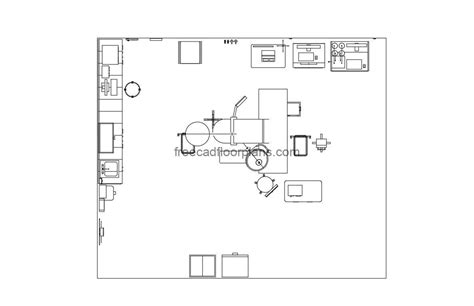 غرفة الأشعة السينية رسومات CAD مجانية
