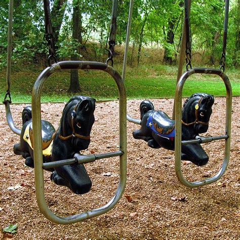 Todd Franklin Horse Swing Playground Antique Horse