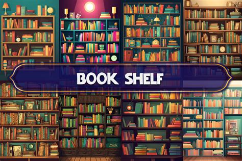 BOOK SHELF WALLPAPER Graphic by KDP MASTER'S · Creative Fabrica