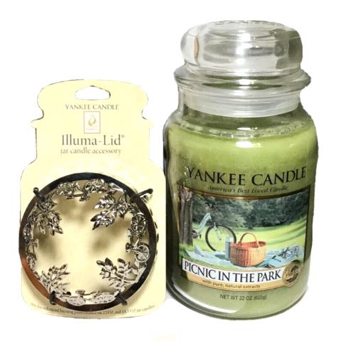 Yankee Candle Picnic In The Park Lg Oz Jar Candle Illuma Lid