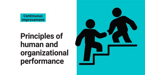 Principles Of Human And Organizational Performance Frontline