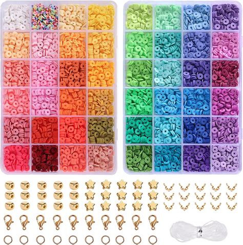 Pcs Clay Beads Bracelet Making Kit Betterjonny Color Polymer