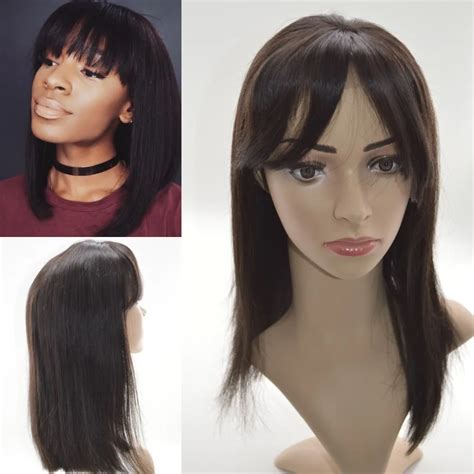 7a Peruvian Virgin Hair Lace Front Wigs Short Bob Human Hair Full Lace Human Hair Wigs For Black