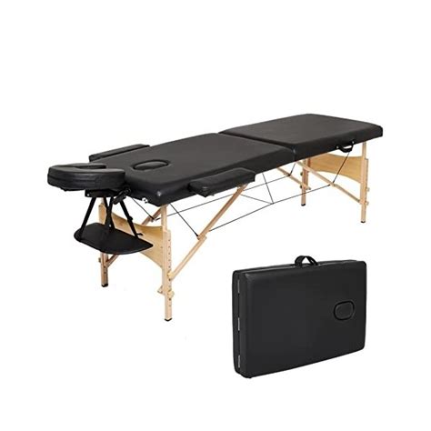 Meerveil Table De Massage Pliante De 2 Sections Lit Cosmétique Pli