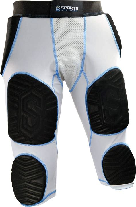 Flex Thigh Pads Sports Unlimited Adult 7 Pad Integrated Football Girdle Protective Padding