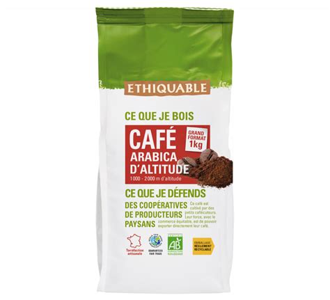 Arabica Bio Moulu Quateur Kg Issu Du Commerce Equitable