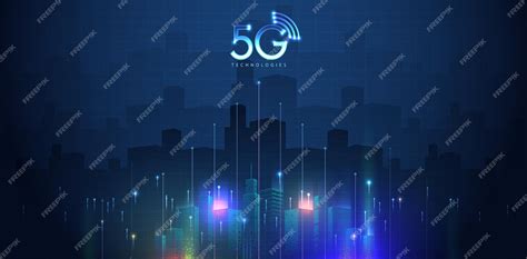 Premium Vector 5g Technology With Computer And Mobine Network