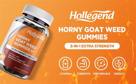 Horny Goat Weed Gummies Sugar Free For Men Women 800mg Horny Goat