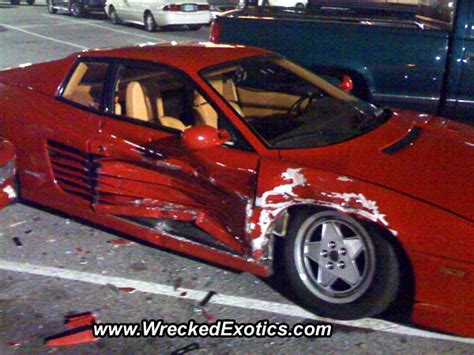 Teens Crash Ferrari Testarossa With Ferrari 348 In Parking Lot Carscoops