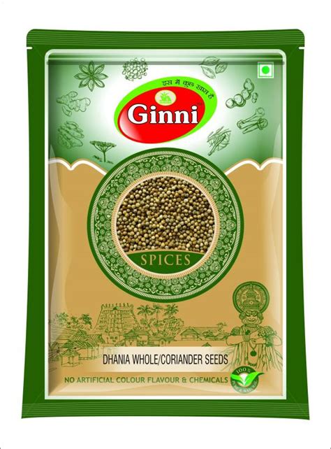 Ginni Dhania Seedssabut Dhaniacoriander Whole Seeds 1200gms 12 X