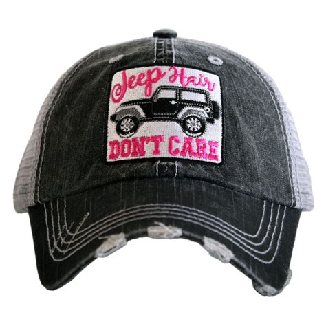 Jeep Hair Don T Care Women S Trucker Hat Jeep Hair Trucker Hat Women Trucker