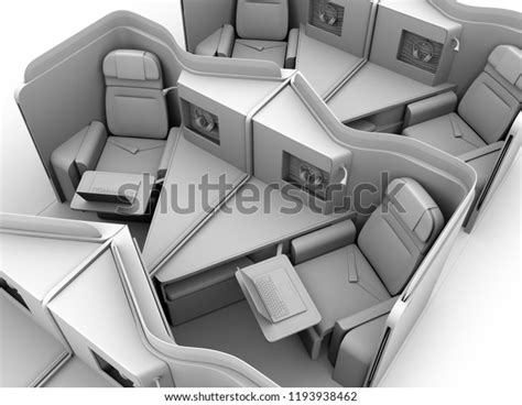 Clay Rendering Luxury Business Class Suites Stock Illustration 1193938462 Shutterstock