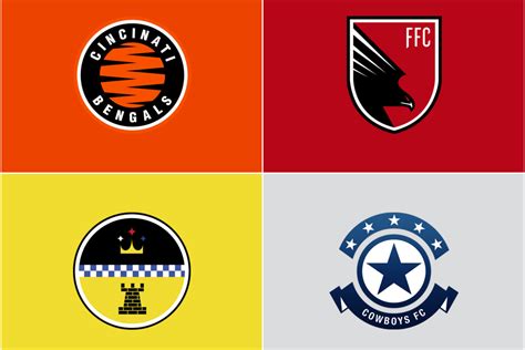 NFL Logos Redesigned to Look Like European Football (Soccer) Logos ...