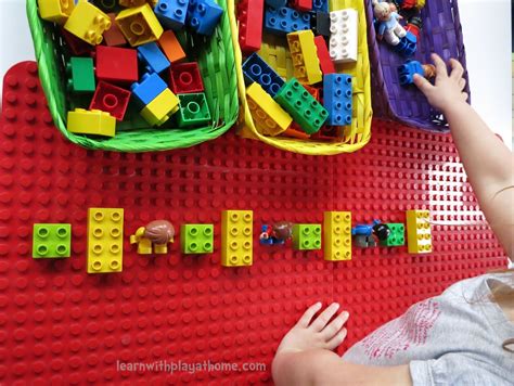 Learn with Play at Home: Learning Patterns with Lego