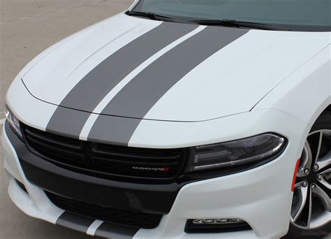 2015 2016 2017 2018 Dodge Charger Stripes Vinyl Graphics Hood Decals Auto Motor Stripes