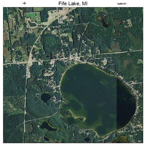 Aerial Photography Map Of Fife Lake Mi Michigan