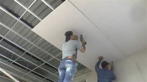 instalación de drywall paso a paso Tipos de cielo raso Cielo raso