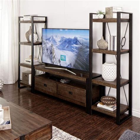 Allaster Industrial TV Entertainment Wall Unit | Jerome's | Affordable ...