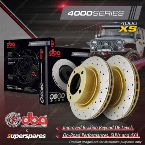 Dba Front Xs Drilled Disc Brake Rotors For Holden Hq Hr Ht Hx Hz