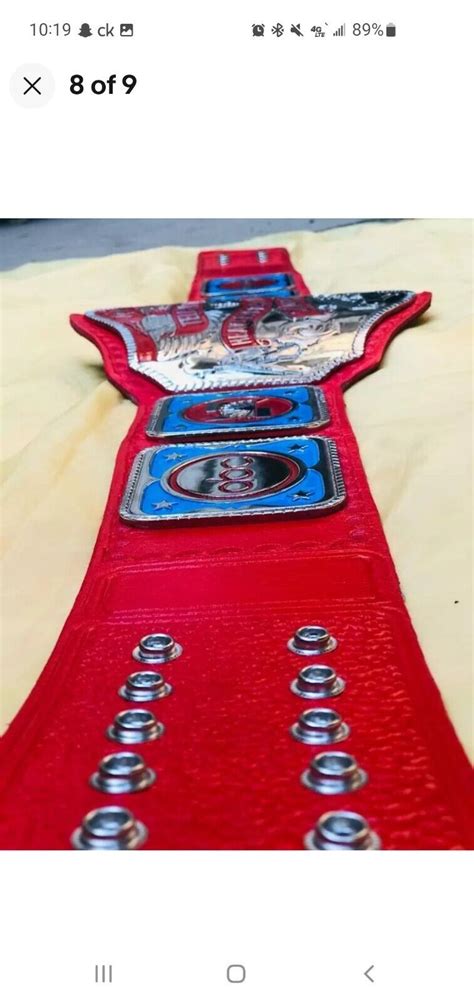 New Nwa Television Heavyweight Wrestling Championship Belt Replica Red