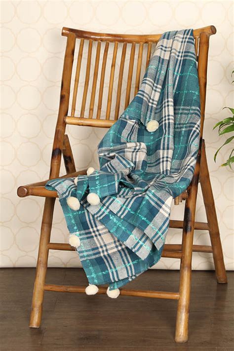 Tartan Throw-Denim – Okhaistore