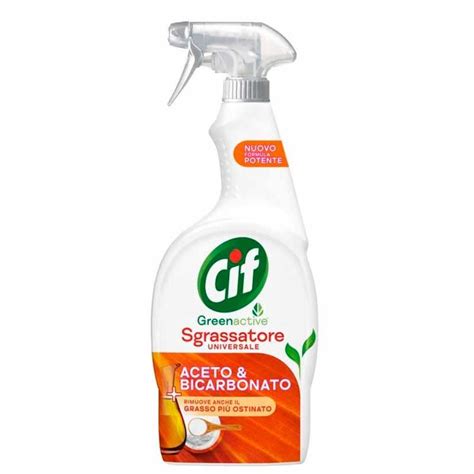 Cif Spray Green Active Sgrassatore Universale Aceto E Bicarbonato