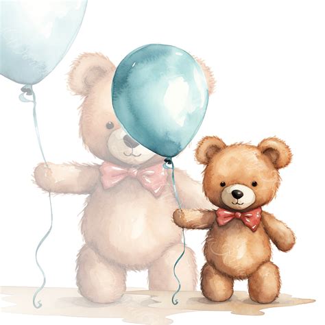 Balloons Clipart Clipart Teddy Bear Teddy Bear Clip Art - Etsy