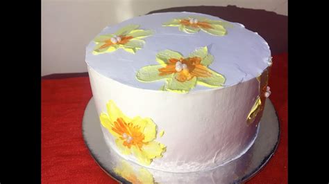 Palette Knife Cake Decorating Tutorial Youtube