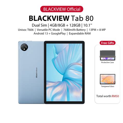Blackview Tab 80 Android Tablet (10.1'' / 8GB + 128GB) | Shopee Malaysia