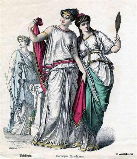 Garments Of The Ancient Greek Women Different Types Of Chiton