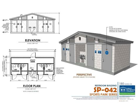 SP-042-ES | Sports Park Series - Public Restroom Company