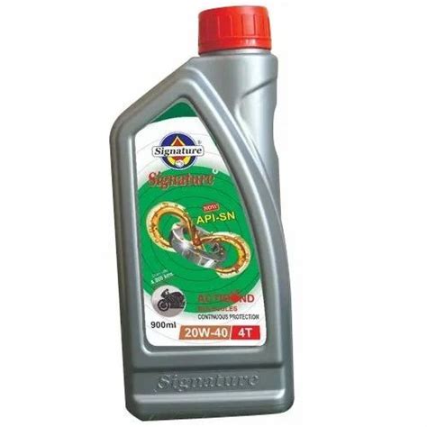 Bike Two Wheeler W Api Sn Signature T Engine Oil Packaging Type