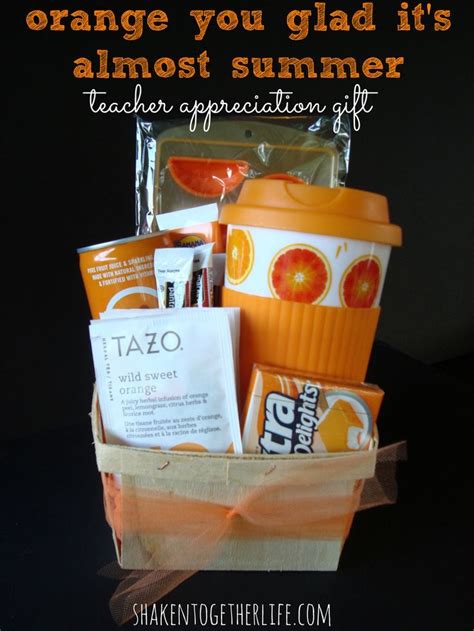 Teacher Appreciation Day Printables For Food Gift Ideas Orange You