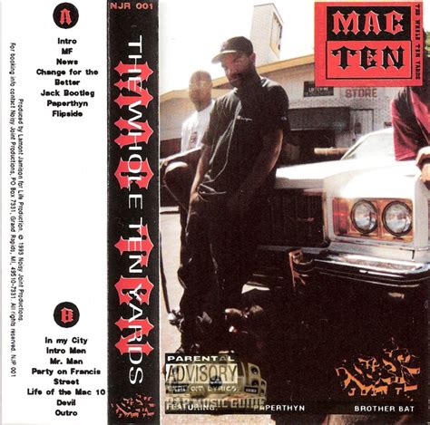 Mac Ten The Whole Ten Yards Cassette Tape Rap Music Guide