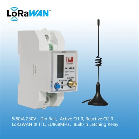 EM114039 01 LoRaWAN Smart Electric Energy Meter For IOT Online Remote