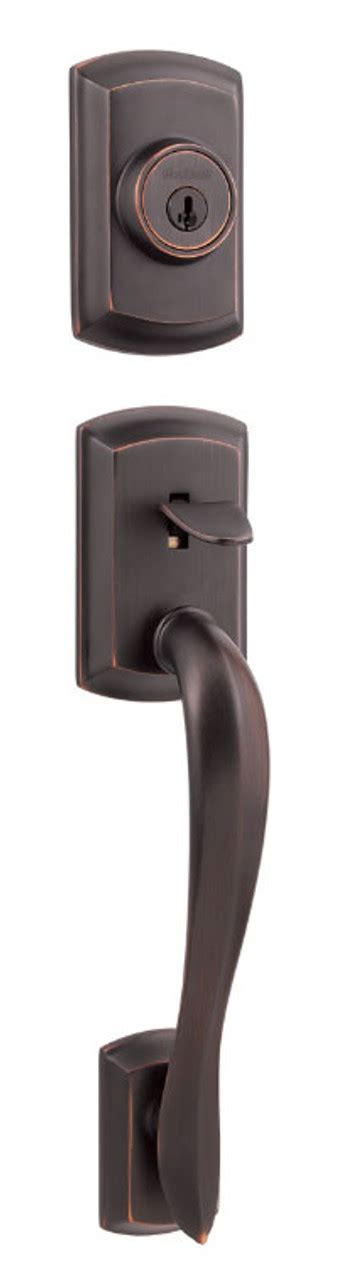 Kwikset Avalon Handleset Double Cylinder Smartkey Venetian Bronze