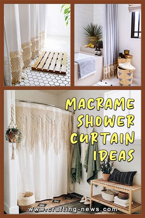 16 Macrame Shower Curtain Ideas Crafting News