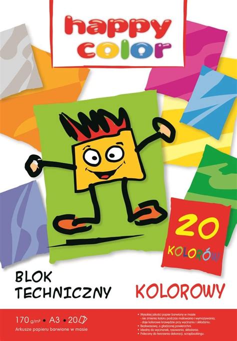 Happy Color Blok Techniczny Kolorowy A3 Happy Color Sklep EMPIK