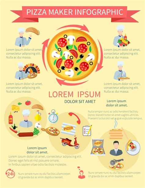 Pizza Infographics Vectors And Illustrations For Free Download