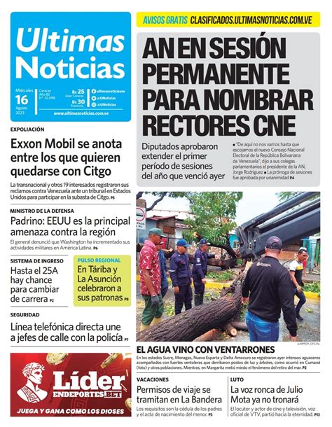 ¡titulares Al Minuto Aquí Están Las Portadas Que Publican Este Lunes Los Principales Diarios De